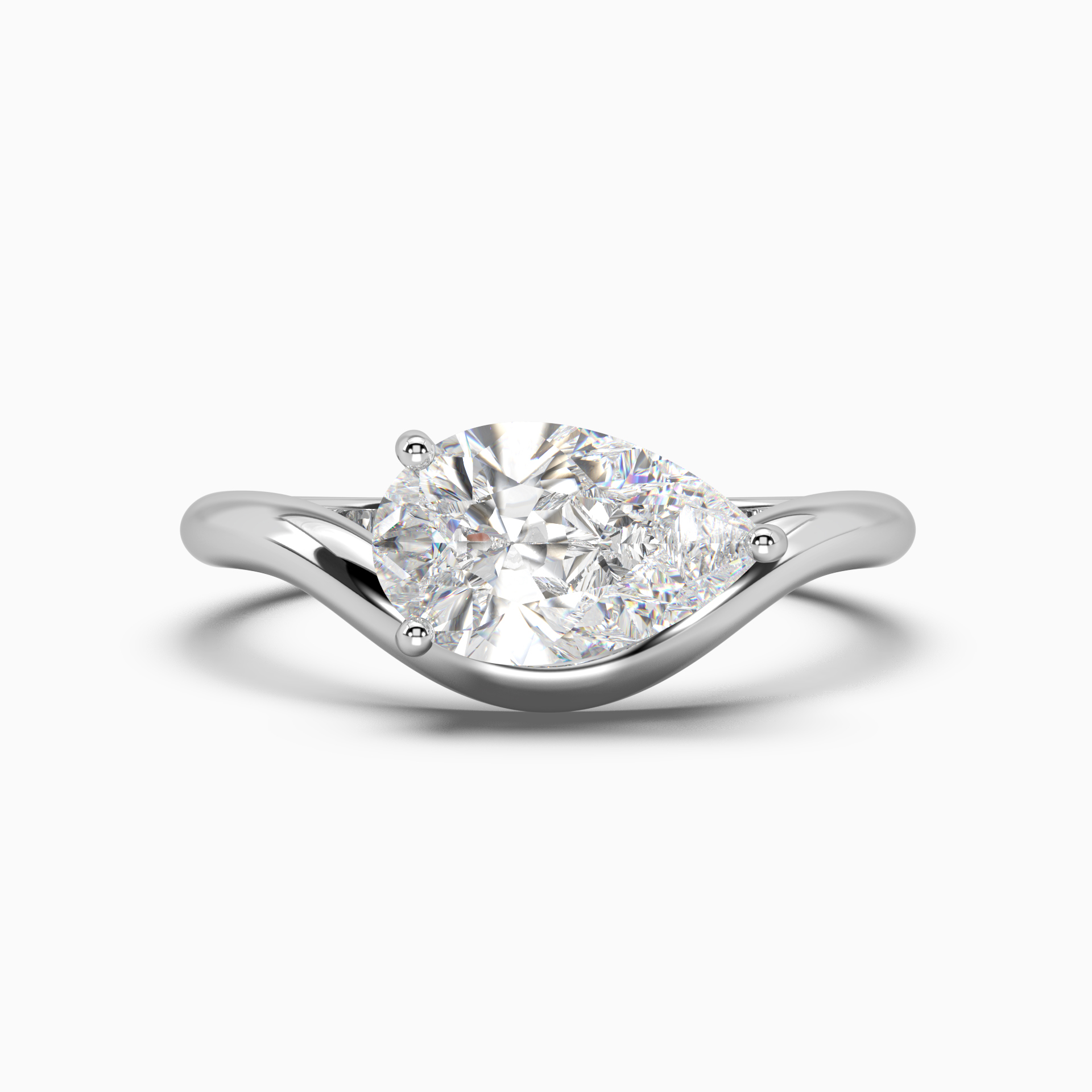 White gold ring with diamond SOLO by Elina Svitolina <span>6004</span>